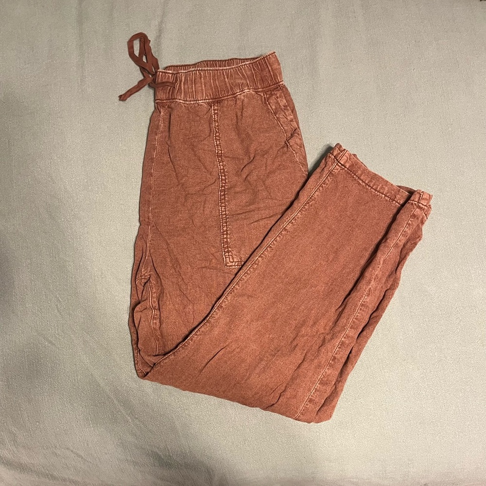Pilcro Terracotta Relaxed Pants